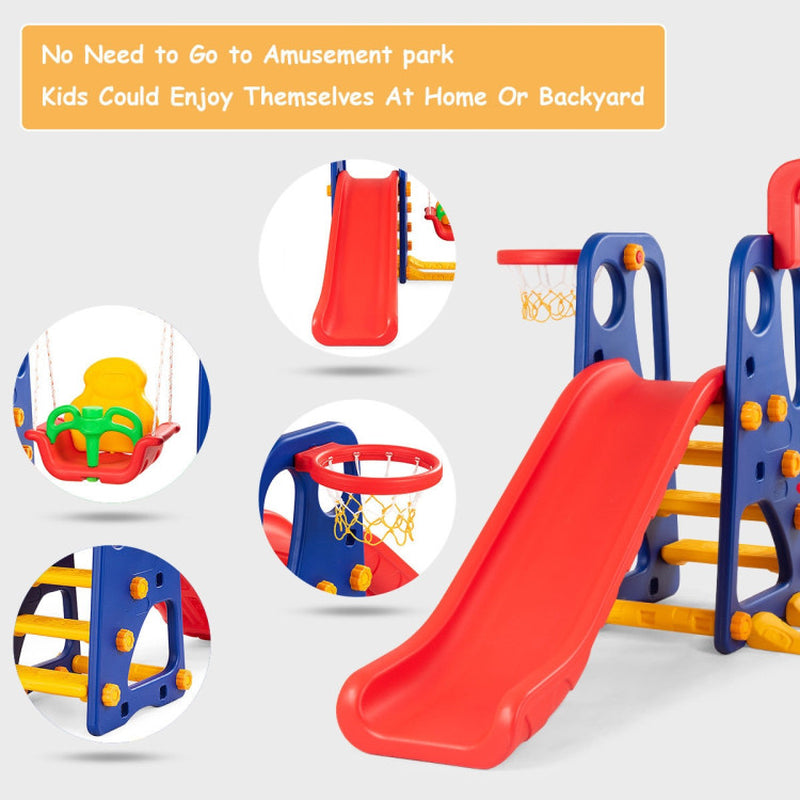 3-In-1 Junior Children Climber Slide Playset