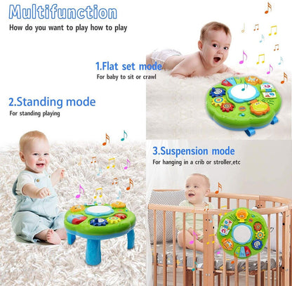 Baby Toys Musical Learning Table 12X12X7Inch Music Activity Center Table Toys...