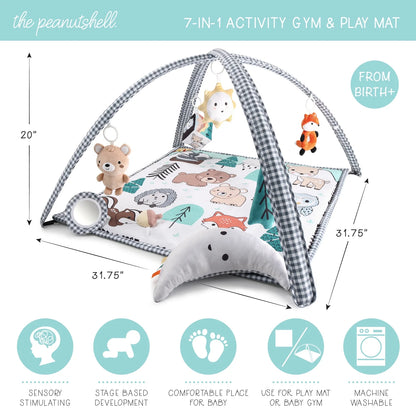 Woodland 7-In-1 Activity Play Gym and Play Mat for Baby