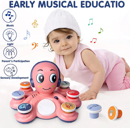 Baby Musical Octopus Toys, Learning Toys for Toddlers, Preschooler, Baby Birthday Gift