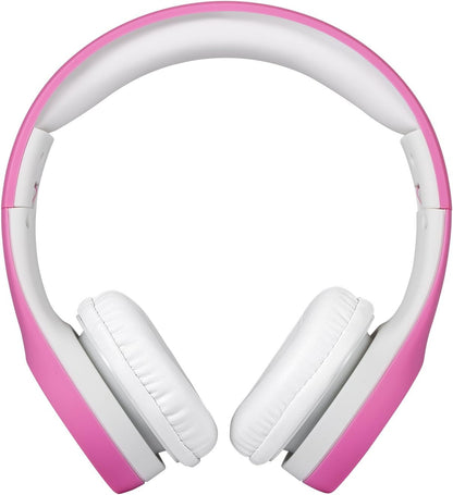Kids Headphones with Cord, Toddler Headphones with Sharing Function, 85Db/93Db Safe Volume Limit, for Toddler Children Baby Boys Girls On-Line Study, School, Travel Use (Pink)
