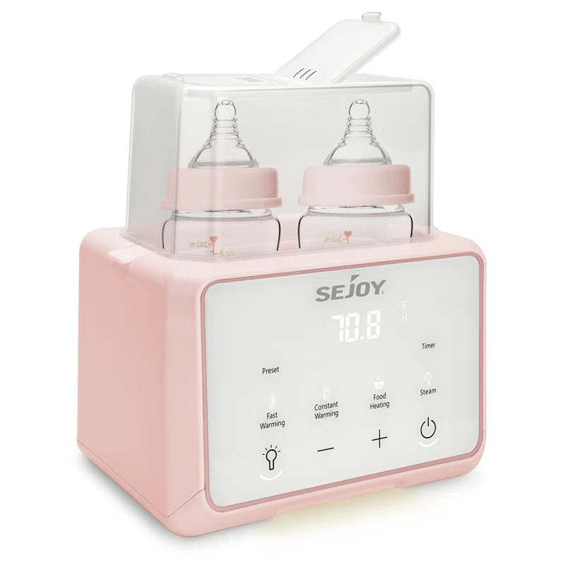 Bottle Warmer, Fast Baby Food Heater for Milk Formula, Steam Sterilizer with a Defrost Basket
