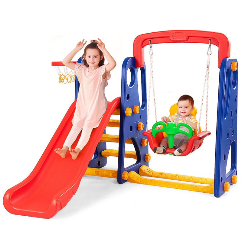 3-In-1 Junior Children Climber Slide Playset