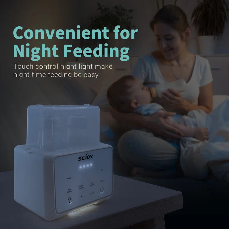 Bottle Warmer, Fast Baby Food Heater for Milk Formula, Steam Sterilizer with a Defrost Basket