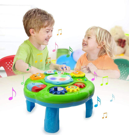Baby Toys Musical Learning Table 12X12X7Inch Music Activity Center Table Toys...