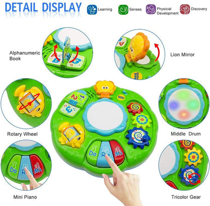Baby Toys Musical Learning Table 12X12X7Inch Music Activity Center Table Toys...