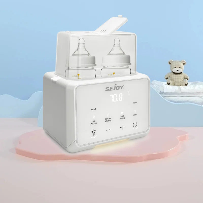 Bottle Warmer, Fast Baby Food Heater for Milk Formula, Steam Sterilizer with a Defrost Basket