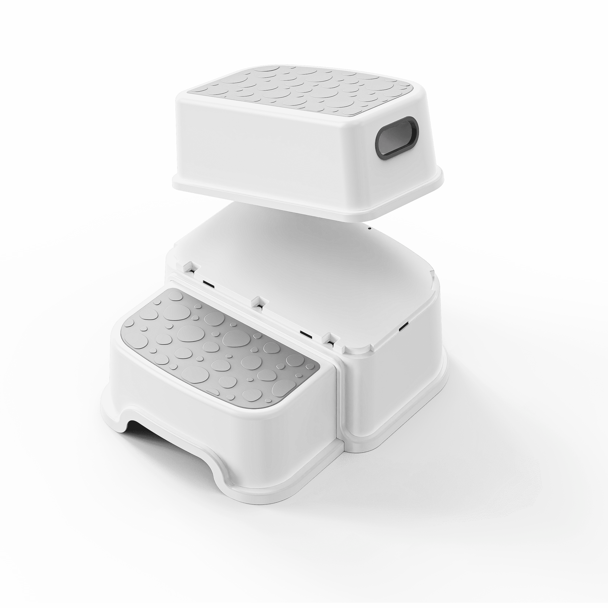 2 Step Stool for Kids -Toddler Step Stool for Bathroom Sink-Dual Height 9.5" Non-Slip for Potty Training, Kitchen, Bedroom & Classroom