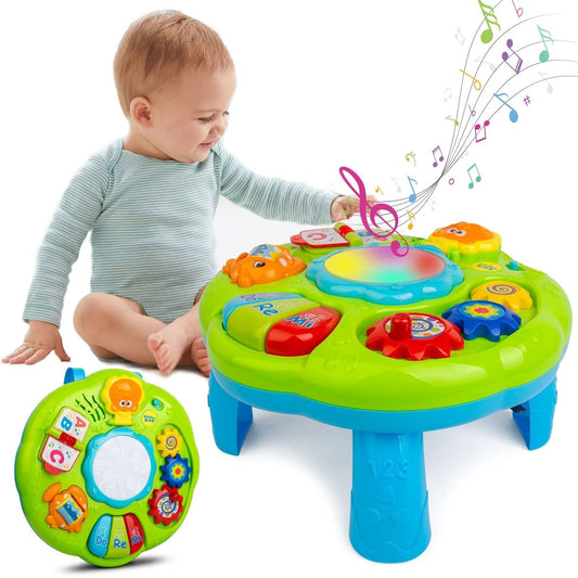 Baby Toys Musical Learning Table 12X12X7Inch Music Activity Center Table Toys...