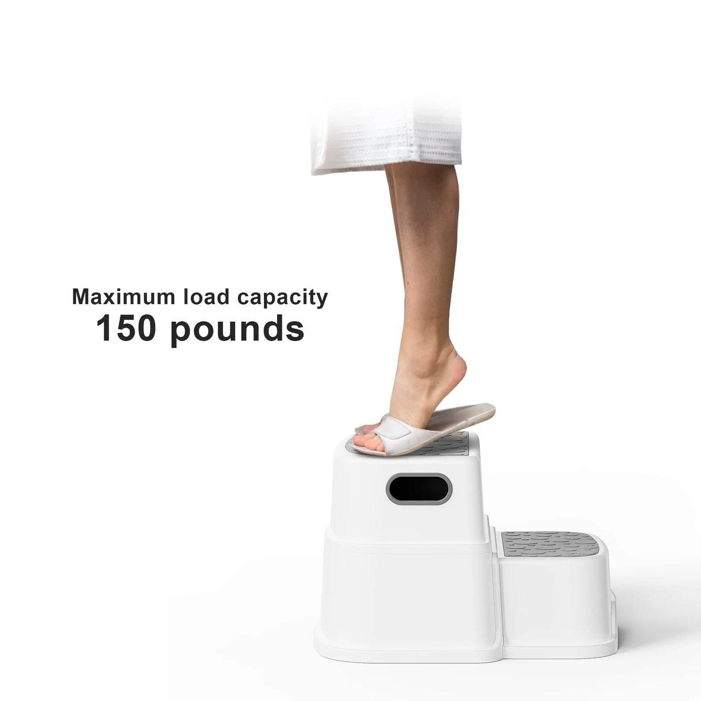 2 Step Stool for Kids -Toddler Step Stool for Bathroom Sink-Dual Height 9.5" Non-Slip for Potty Training, Kitchen, Bedroom & Classroom