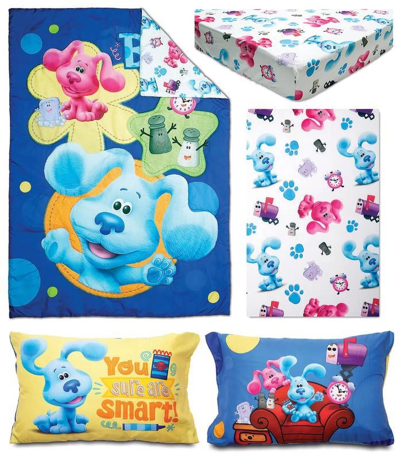 Blues Clues 4 Piece Bedding Sets, Crib Bed