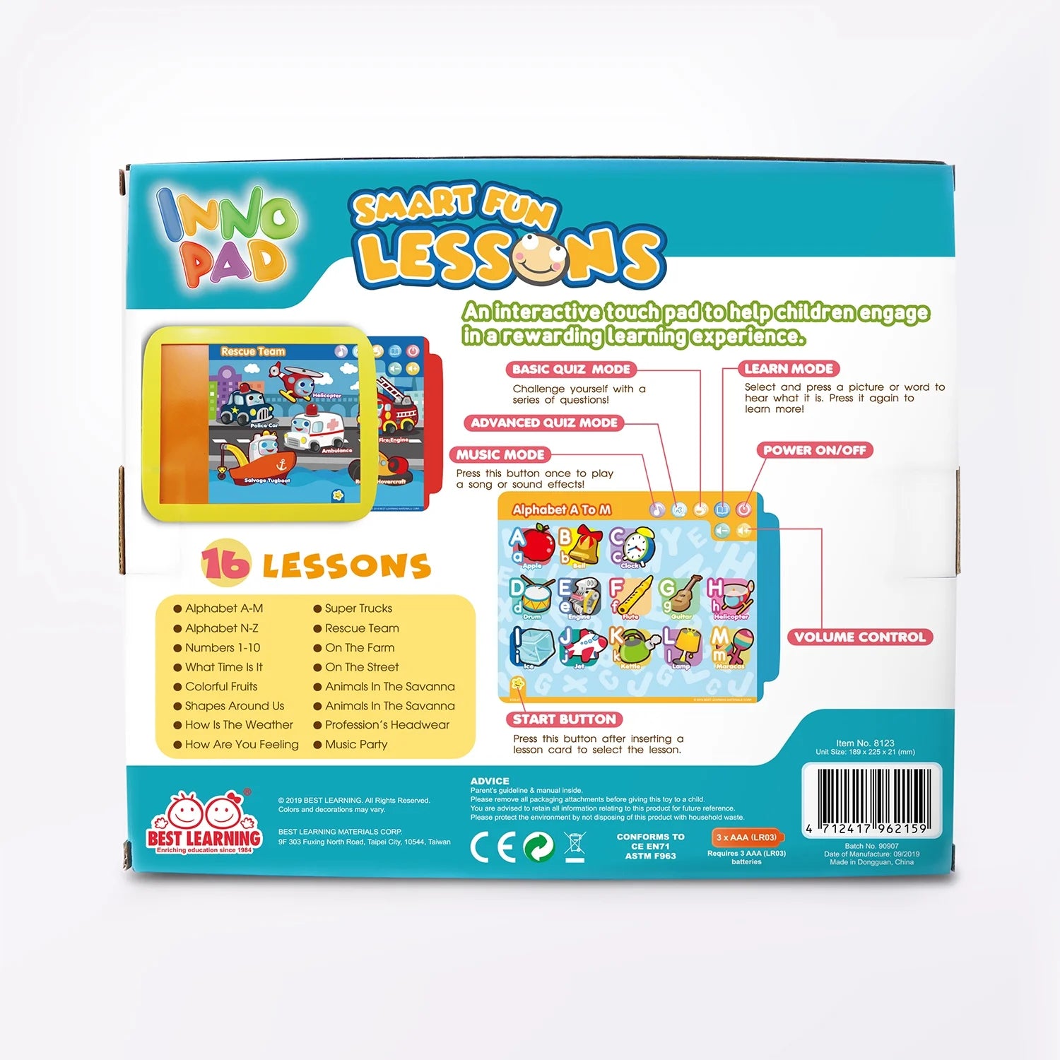 INNO PAD: Learning Tablets for Prek Ages 3-9 Year Early Development