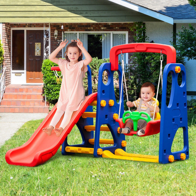 3-In-1 Junior Children Climber Slide Playset