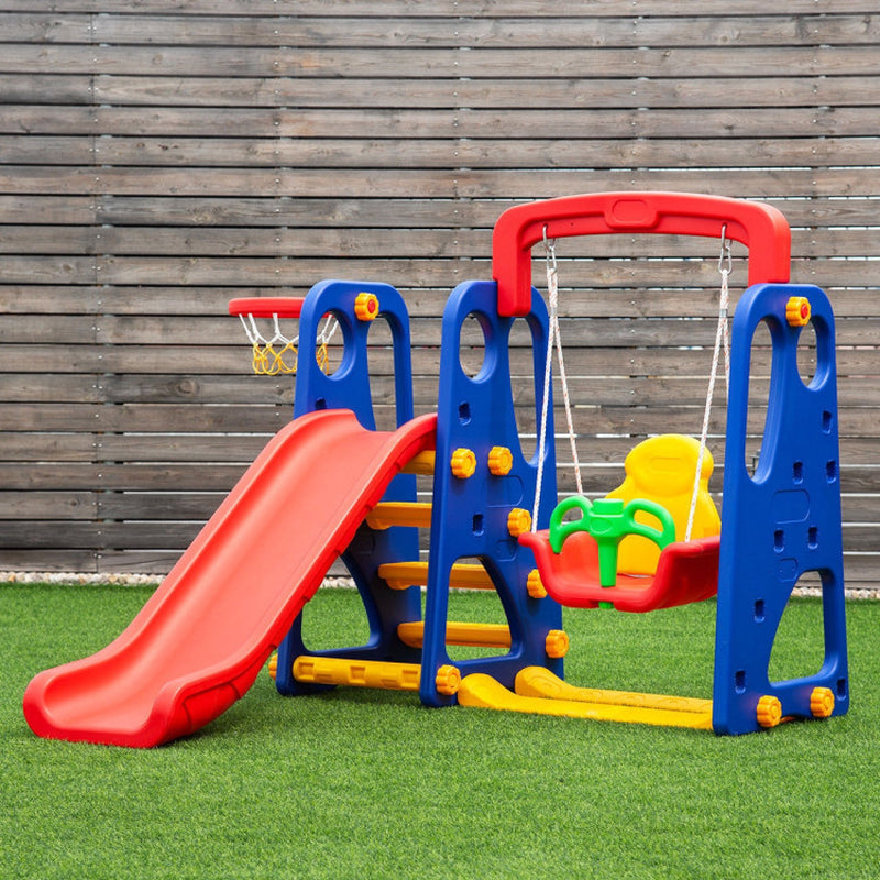 3-In-1 Junior Children Climber Slide Playset