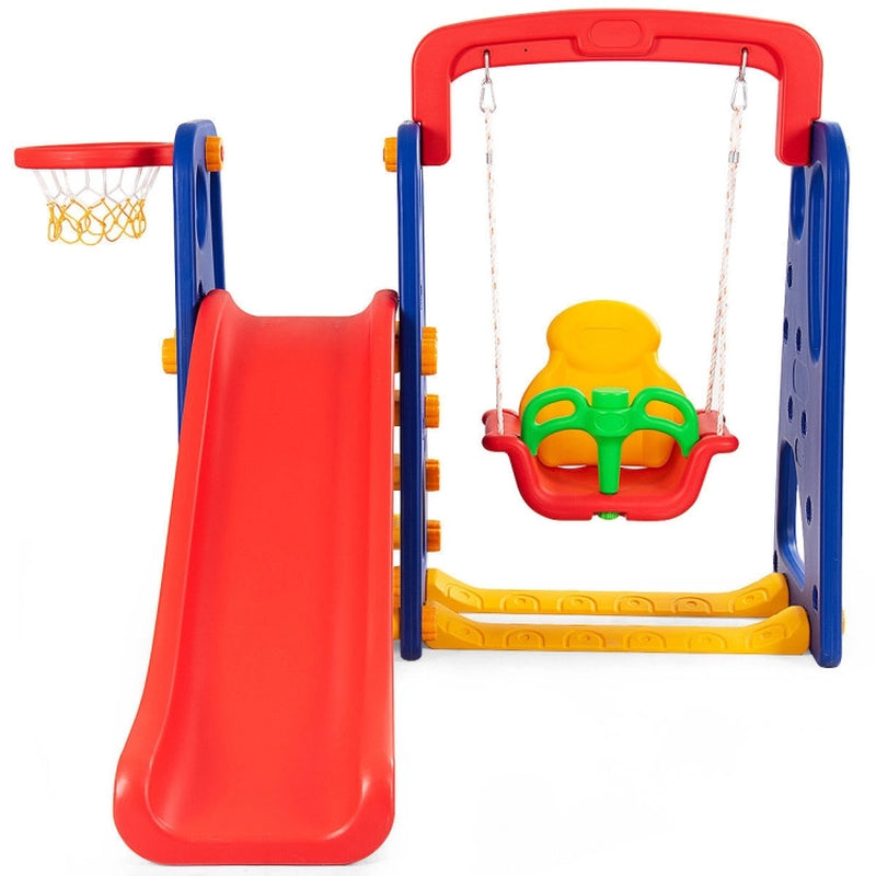 3-In-1 Junior Children Climber Slide Playset