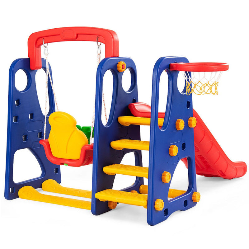 3-In-1 Junior Children Climber Slide Playset